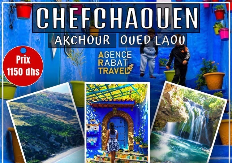 💙 Chefchaouen, la Perle Bleue & Nature Sauvage – 3 Jours / 2 Nuits